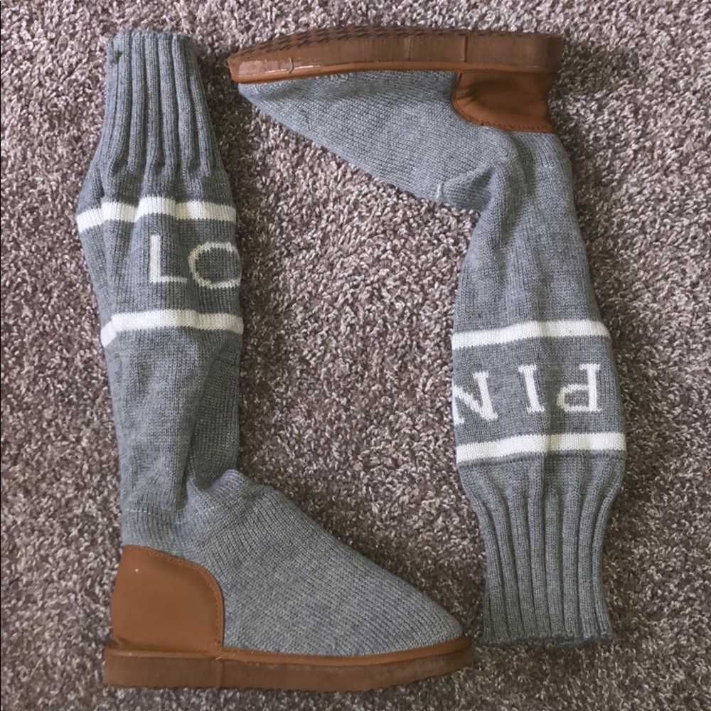 Grey booties